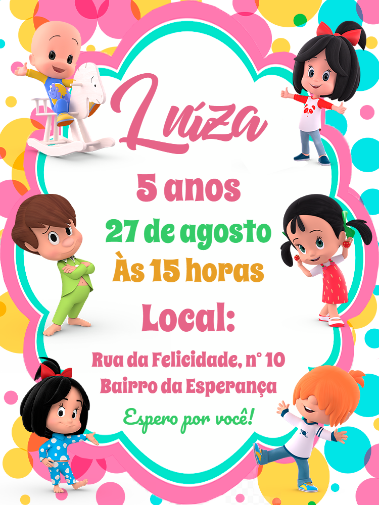 Convite de Aniversário Cleo e Cuquin para Editar Online Convite de Aniversário Cleo e Cuquin para Editar Online