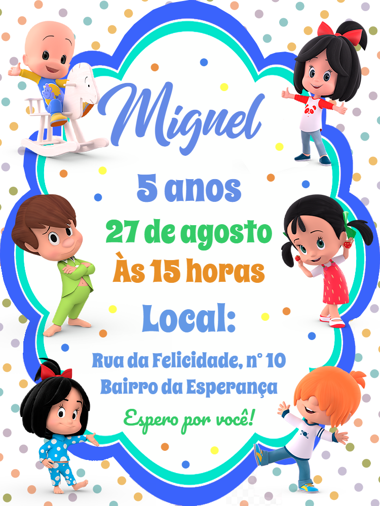 Convite de Aniversário Cleo e Cuquin para Editar Online Convite de Aniversário Cleo e Cuquin para Editar Online