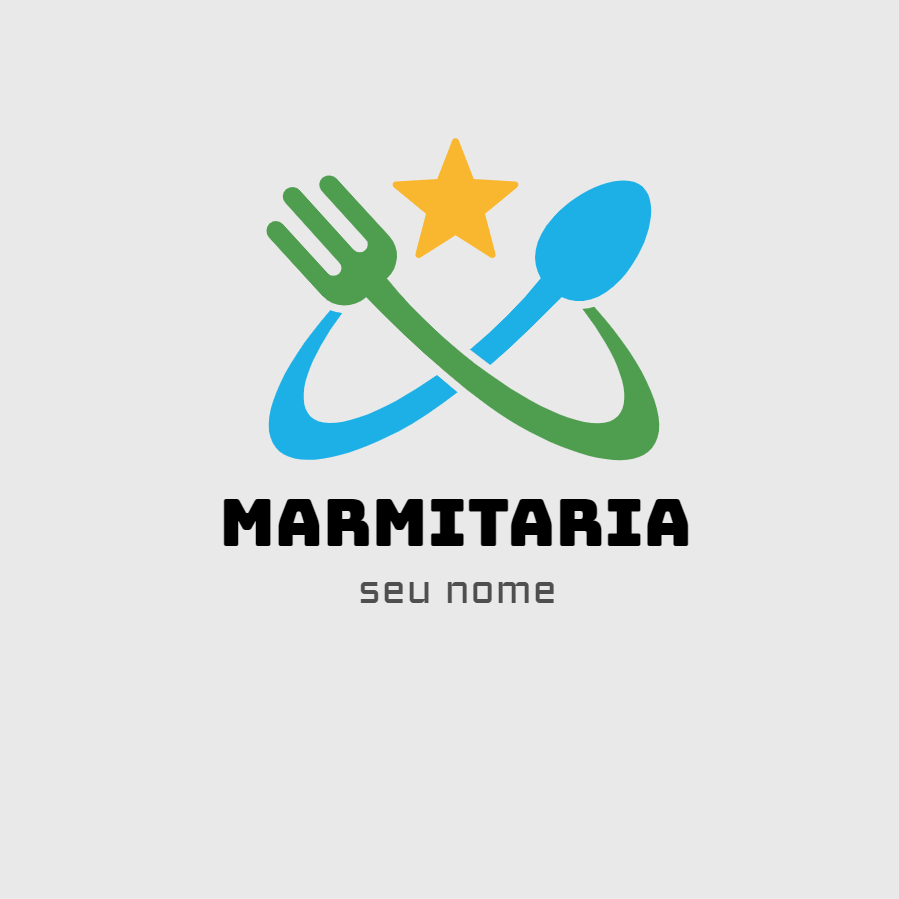 Logo para Marmitaria com Garfo e Colher para Editar Online Logo para Marmitaria com Garfo e Colher para Editar Online