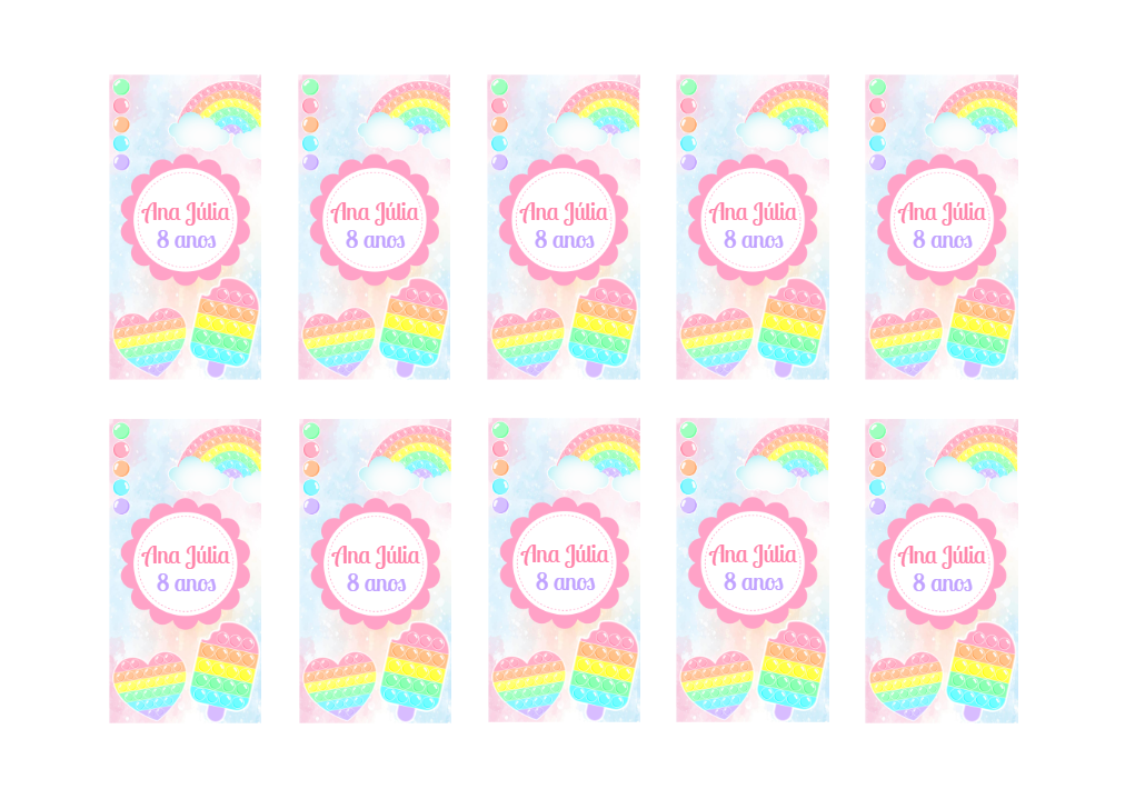 Adesivo Aniversário Pop It para Editar Online Adesivo Aniversário Pop It para Editar Online