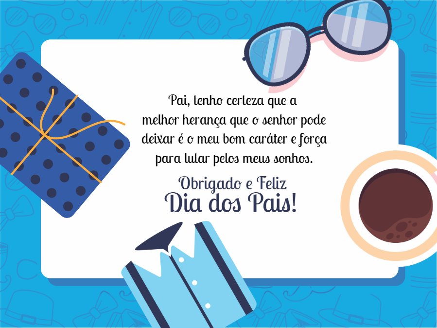 Cartão Dia dos Pais com Elementos Masculinos para Editar Cartão Dia dos Pais com Elementos Masculinos para Editar