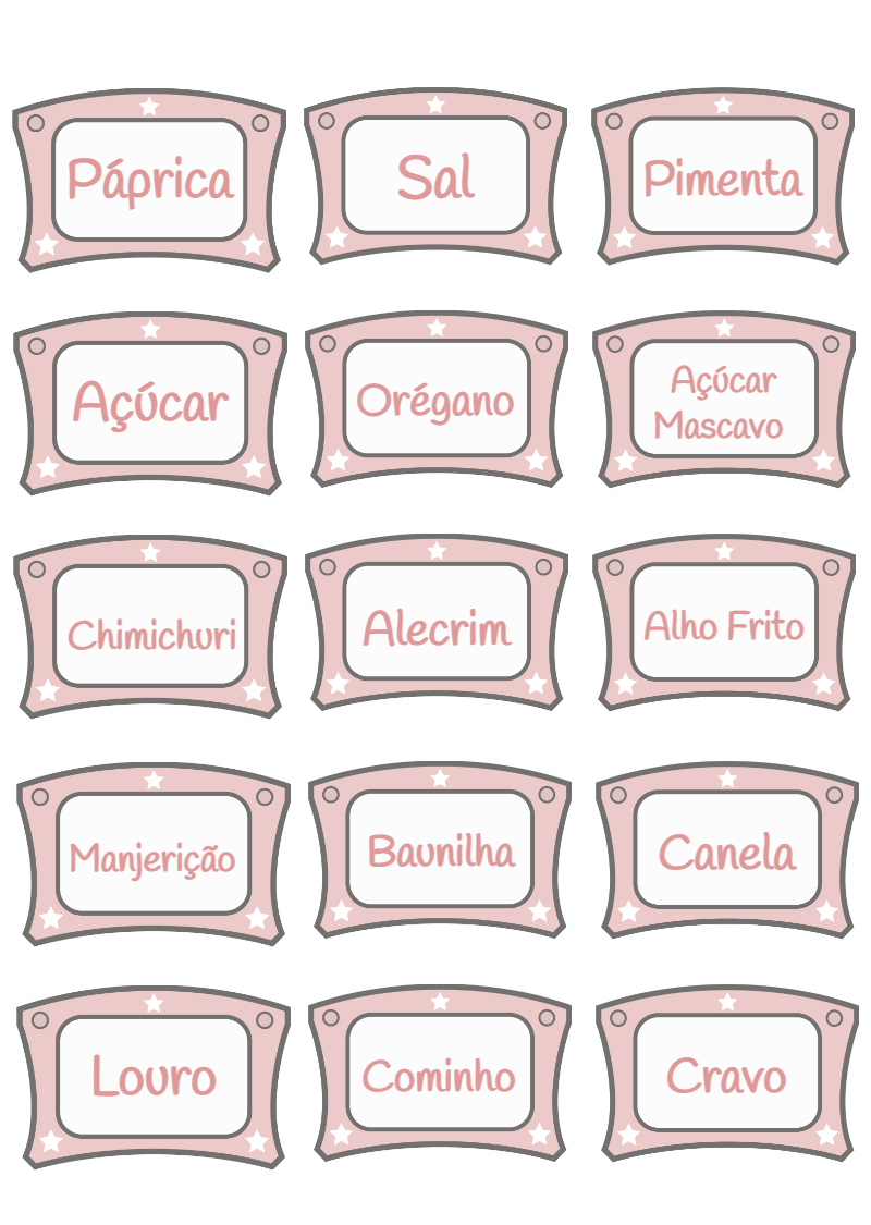 Etiquetas para Temperos com Design Delicado para Editar Online Etiquetas para Temperos com Design Delicado para Editar Online
