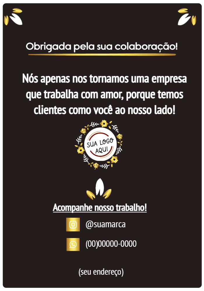 Cartão de Agradecimento Elegante com Logo para Editar Online Cartão de Agradecimento Elegante com Logo para Editar Online