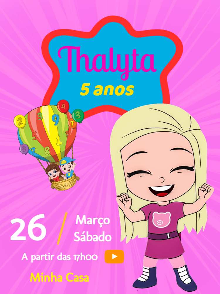 Convite Aniversário Jessi a Aventureira para Editar Online Convite Aniversário Jessi a Aventureira para Editar Online