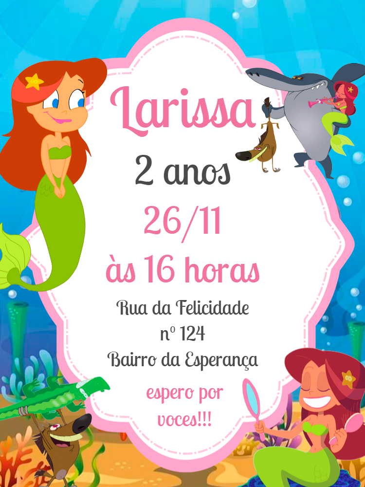 Convite Aniversário Zig e Sharko para Editar Online Convite Aniversário Zig e Sharko para Editar Online