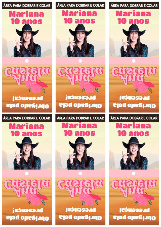 Capa para Pirulito Festa Boiadeira para Editar Online Capa para Pirulito Festa Boiadeira para Editar Online