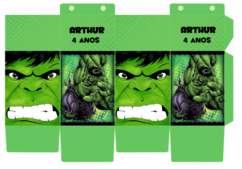 Caixa Milk Hulk Editável para Aniversário | Edite Online Caixa Milk Hulk Editável para Aniversário | Edite Online