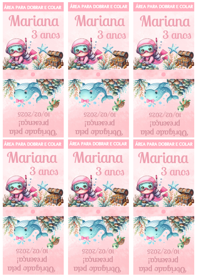 Capa para Pirulito Fundo do Mar Rosa para Editar Online Capa para Pirulito Fundo do Mar Rosa para Editar Online