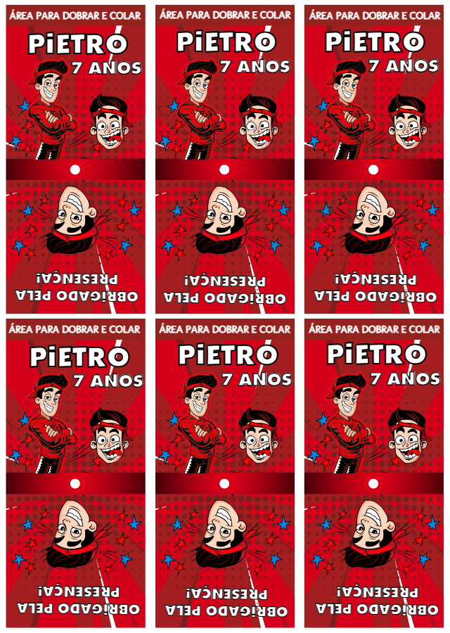 Capa de Pirulito Tema Youtuber Editável para Aniversário Capa de Pirulito Tema Youtuber Editável para Aniversário