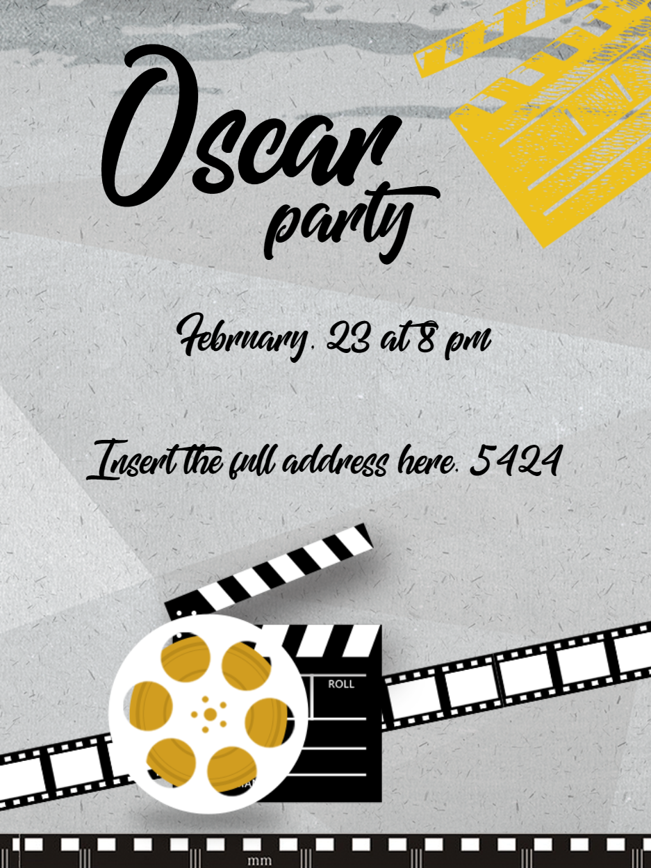 Awards Night Party Invitation to Edit Online Awards Night Party Invitation to Edit Online