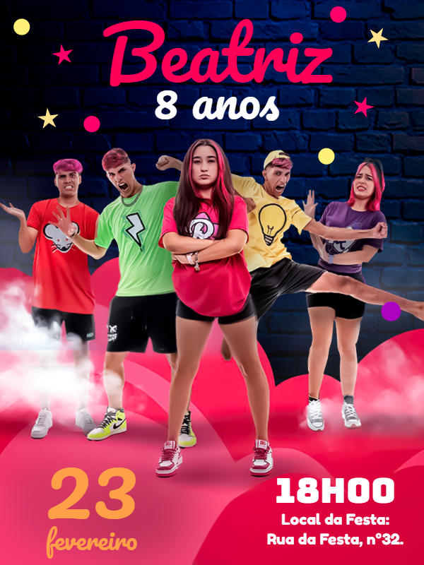 Convite de Aniversário Youtubers para Editar e Imprimir Convite de Aniversário Youtubers para Editar e Imprimir