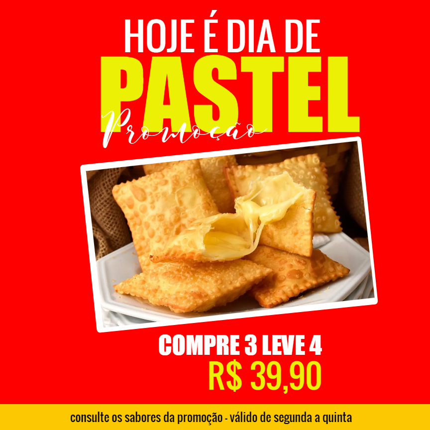 Arte Editável para Promoção de Pastelaria | Crie seu Post Arte Editável para Promoção de Pastelaria | Crie seu Post