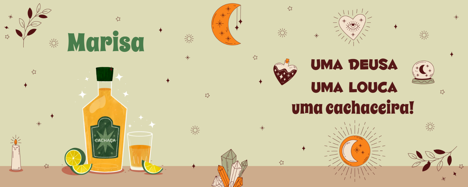 Arte para Caneca Deusa Louca e Cachaceira para Editar Online Arte para Caneca Deusa Louca e Cachaceira para Editar Online