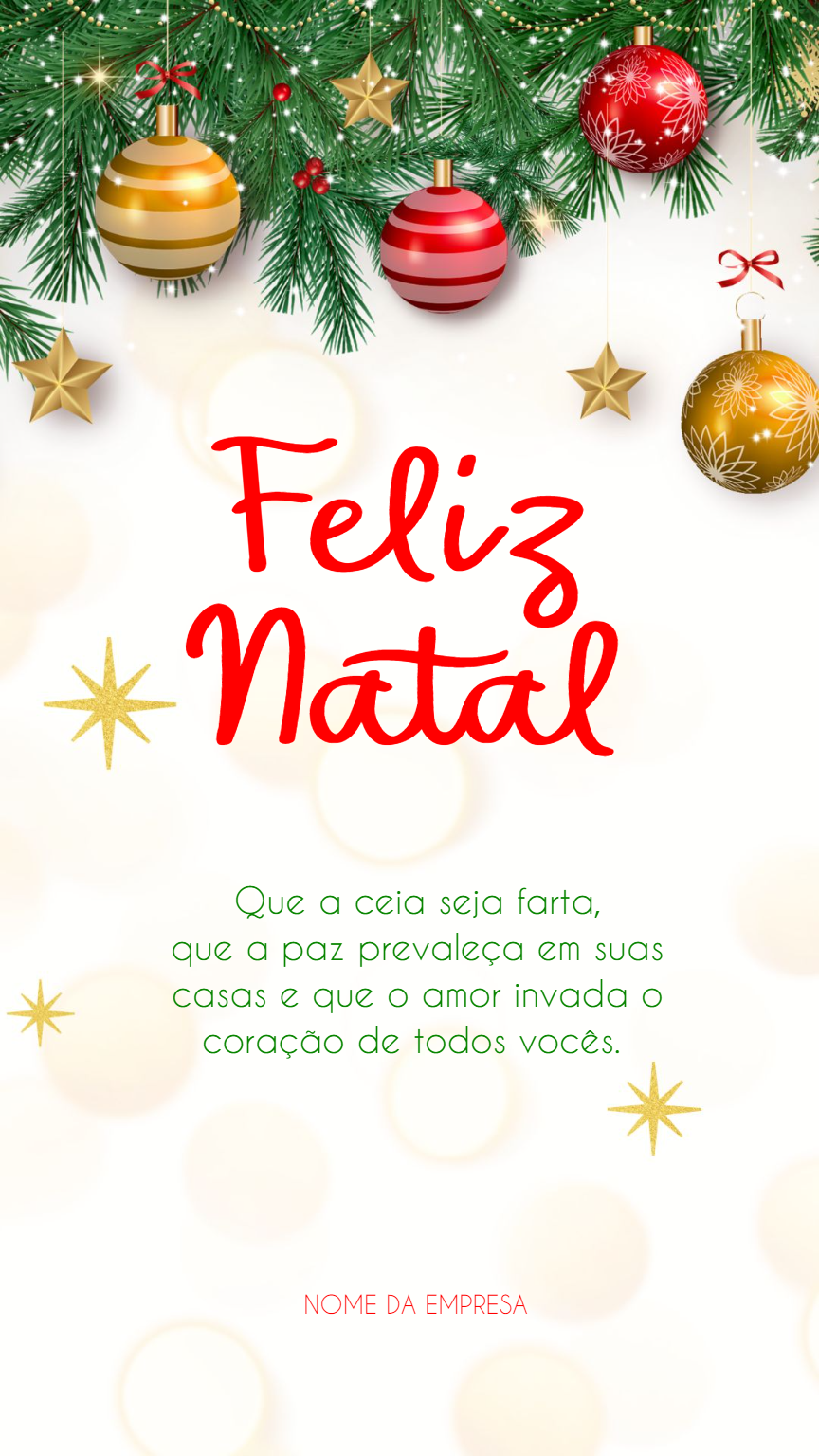 Cartão de Natal Corporativo para Editar Online Cartão de Natal Corporativo para Editar Online