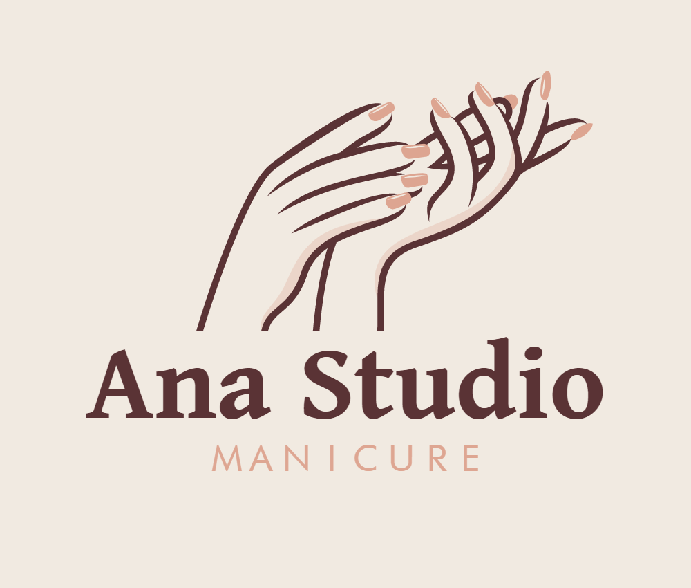 Logo Manicure com Mãos Elegantes para Editar Online Logo Manicure com Mãos Elegantes para Editar Online