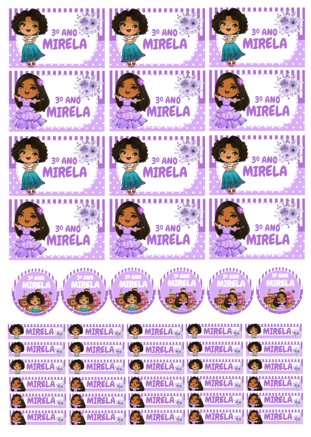 Kit Etiqueta Escolar Encanto Disney Editável Online Kit Etiqueta Escolar Encanto Disney Editável Online