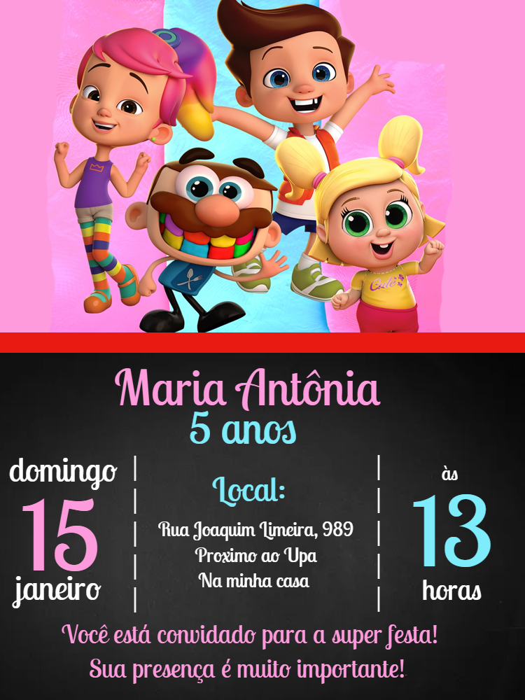 Convite de Aniversário José Comilão para Editar Online Convite de Aniversário José Comilão para Editar Online