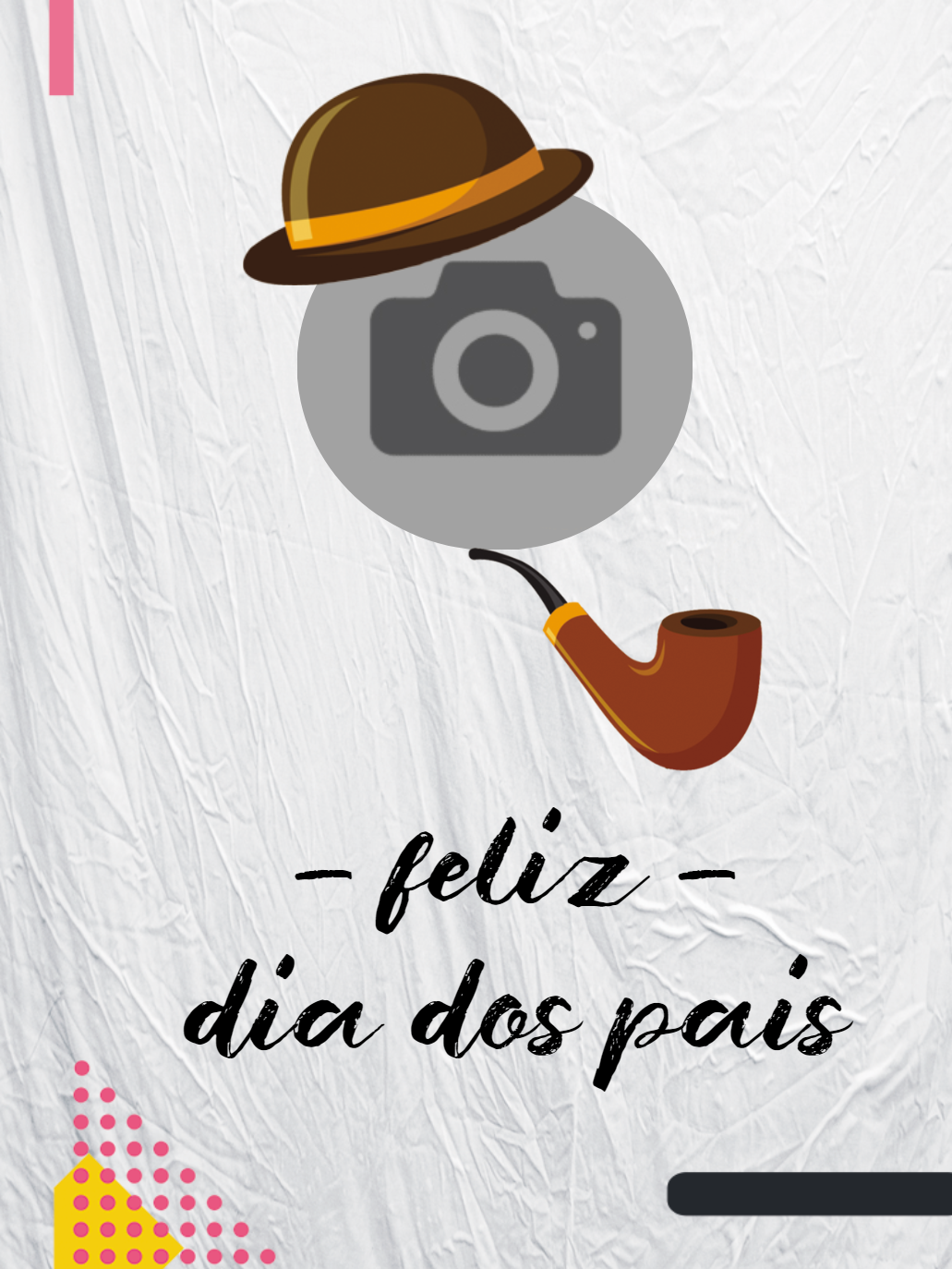 Cartão de Dia dos Pais com Foto para Editar Online Cartão de Dia dos Pais com Foto para Editar Online