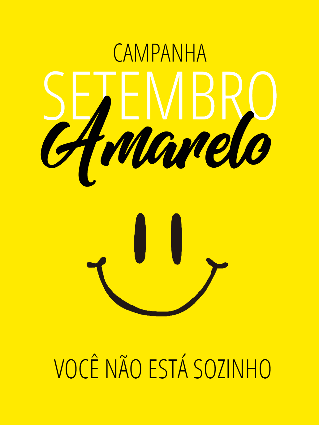 Post Editável Setembro Amarelo para Editar e Compartilhar