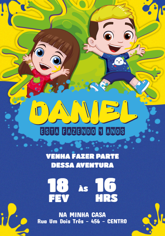 Convite Aniversário Luccas Neto Aventureiros para Editar Online Convite Aniversário Luccas Neto Aventureiros para Editar Online