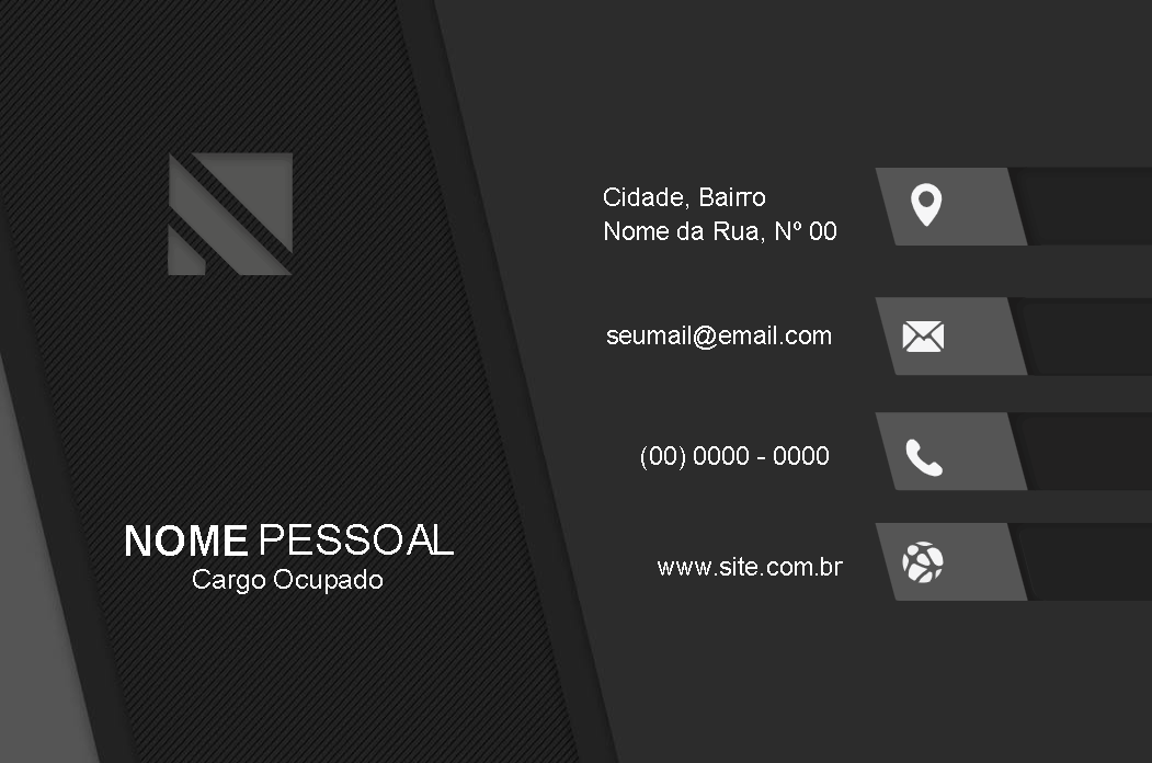 Cartão de Visita Abstrato Moderno para Editar Online Cartão de Visita Abstrato Moderno para Editar Online