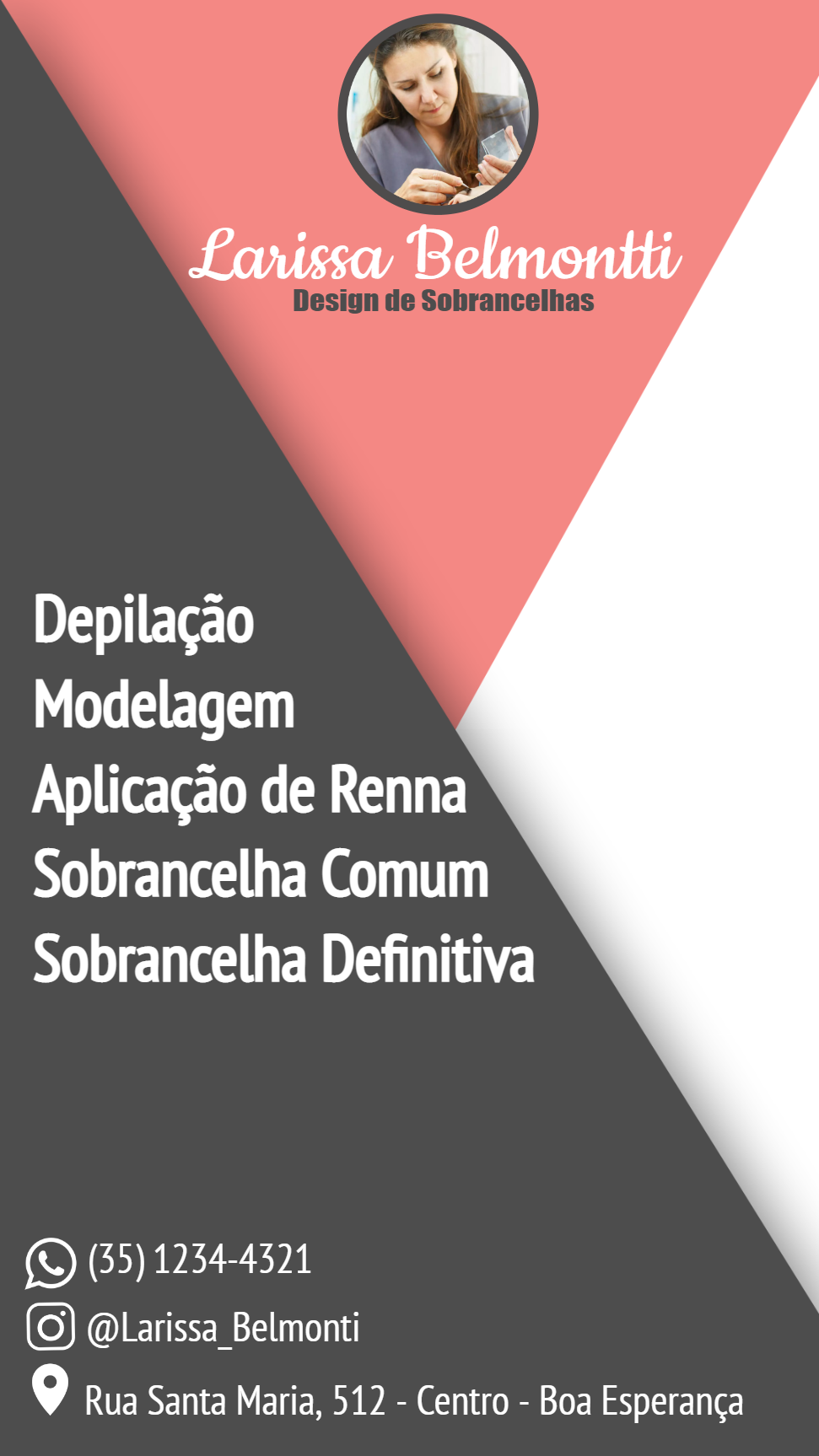 Cartão de Visita Design de Sobrancelha para Editar Online Cartão de Visita Design de Sobrancelha para Editar Online