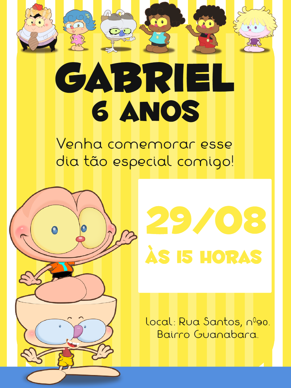 Convite de Aniversário Mongo e Drongo para Editar Online Convite de Aniversário Mongo e Drongo para Editar Online