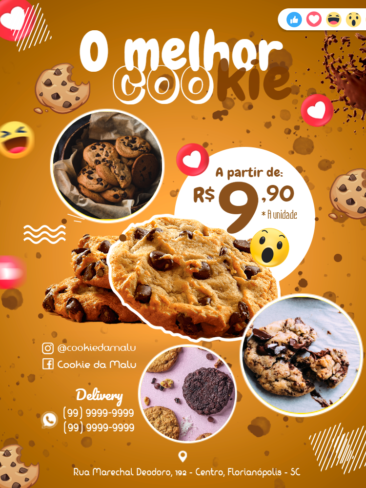 Flyer de Cookies e Doces com Fotos para Editar Online Flyer de Cookies e Doces com Fotos para Editar Online