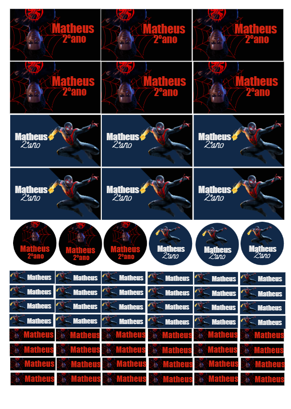 Etiqueta Escolar Homem-Aranha Aranhaverso para Editar Online Etiqueta Escolar Homem-Aranha Aranhaverso para Editar Online