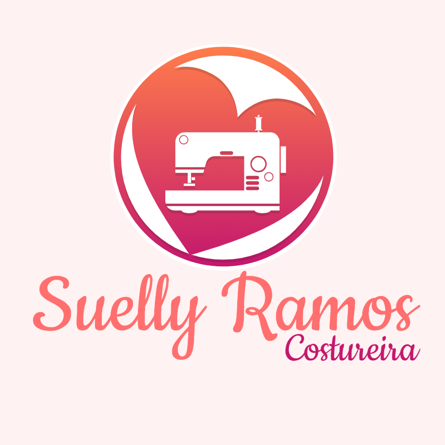 Logo Costureira com Coração para Editar Online Logo Costureira com Coração para Editar Online