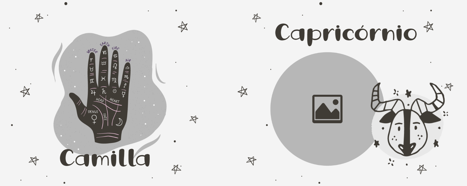 Arte para Caneca Signo Capricórnio com Foto para Editar Arte para Caneca Signo Capricórnio com Foto para Editar