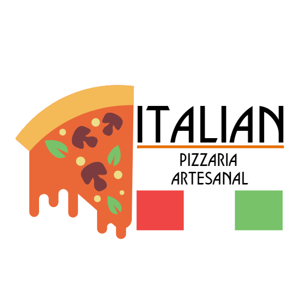Logo para Pizzaria Italiana Artesanal para Editar Online Logo para Pizzaria Italiana Artesanal para Editar Online