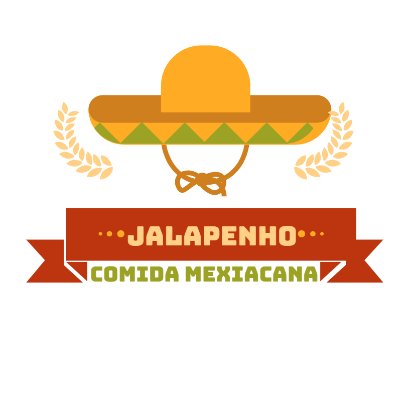 Logo Editável para Restaurante Mexicano com Sombrero Logo Editável para Restaurante Mexicano com Sombrero