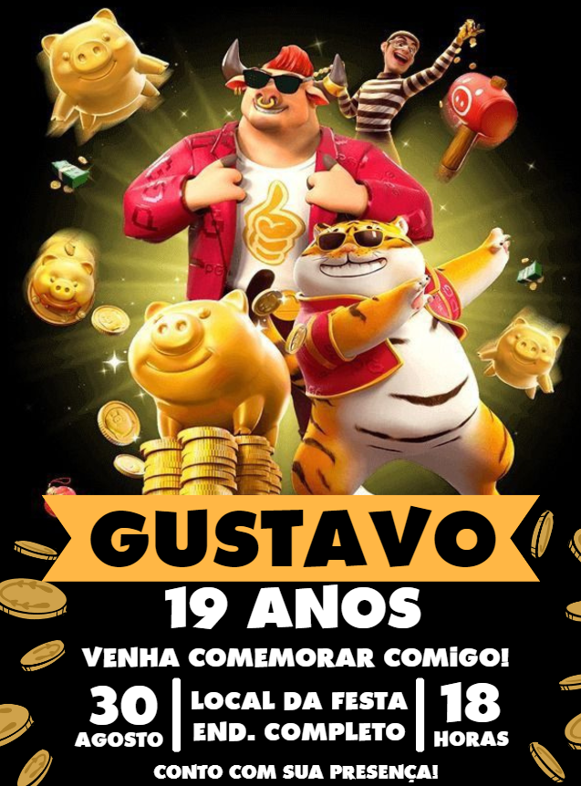 Convite Aniversário Jogo do Tigrinho para Editar Online Convite Aniversário Jogo do Tigrinho para Editar Online
