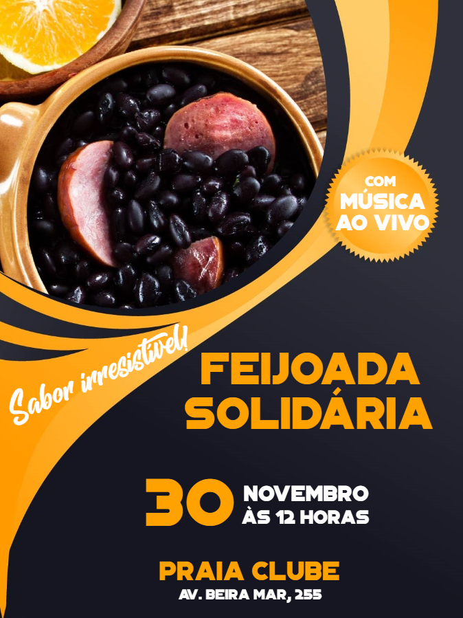 Convite de Feijoada com Foto para Editar Online e Imprimir Convite de Feijoada com Foto para Editar Online e Imprimir