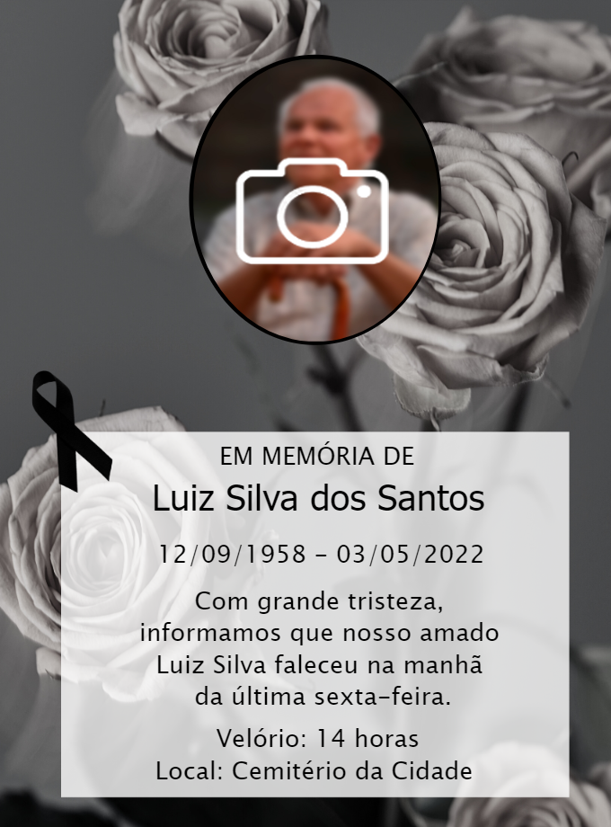 Convite de Velório com Foto para Editar Online Convite de Velório com Foto para Editar Online