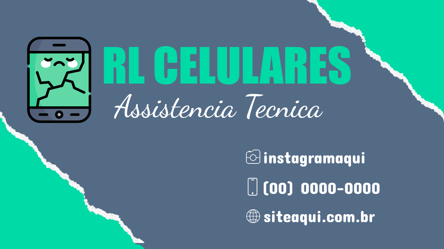 Cartão de Visita Assistência Técnica de Celular para Editar Cartão de Visita Assistência Técnica de Celular para Editar