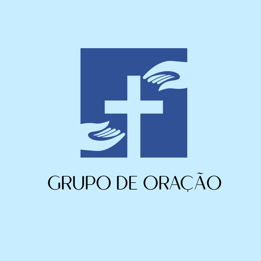 Logo Grupo de Oração com Cruz e Mãos para Editar Online Logo Grupo de Oração com Cruz e Mãos para Editar Online