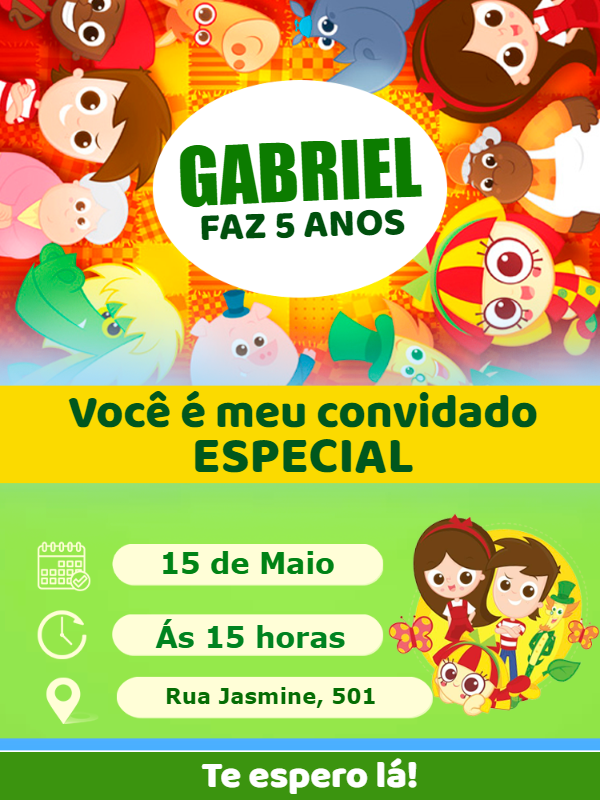 Convite Aniversário Sítio do Pica Pau Amarelo para Editar Convite Aniversário Sítio do Pica Pau Amarelo para Editar