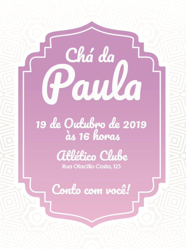 Convite de Chá de Panela Elegante para Editar Online Convite de Chá de Panela Elegante para Editar Online