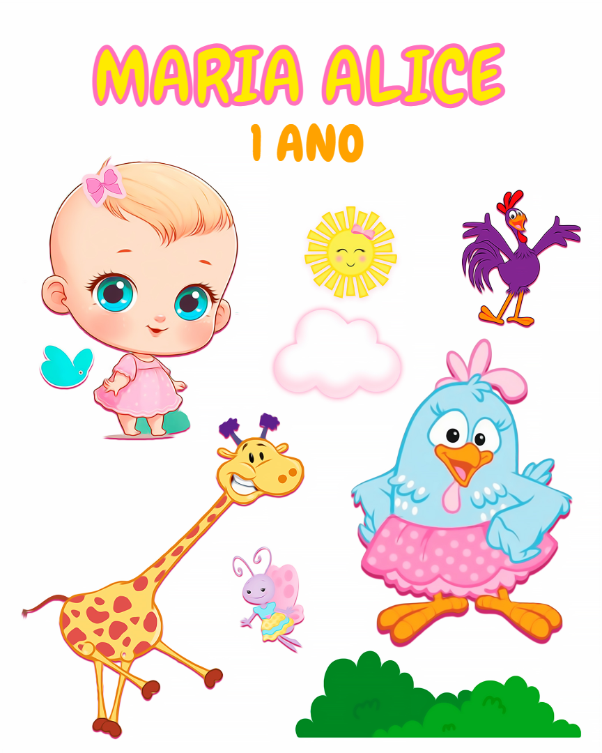 Topo de Bolo Galinha Pintadinha Rosa para Editar Online Topo de Bolo Galinha Pintadinha Rosa para Editar Online