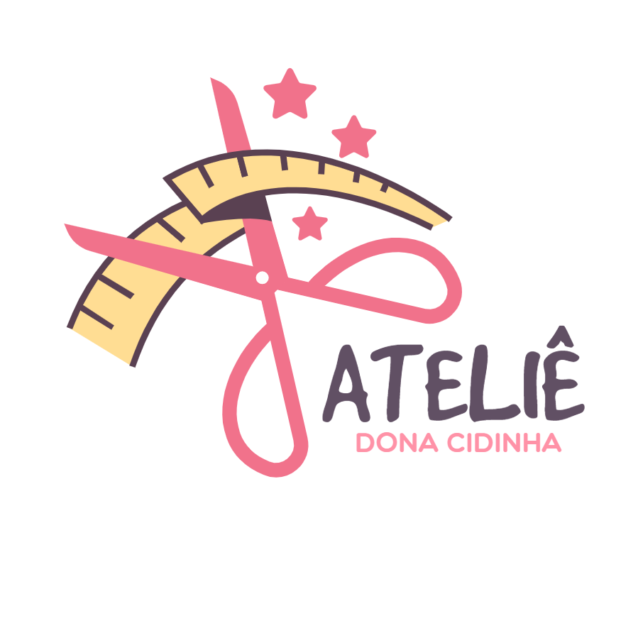 Logo Ateliê de Costura com Tesoura para Editar Online Logo Ateliê de Costura com Tesoura para Editar Online