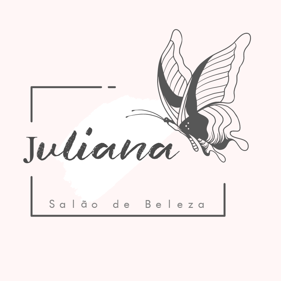 Logo Editável para Salão de Beleza com Borboleta Delicada Logo Editável para Salão de Beleza com Borboleta Delicada