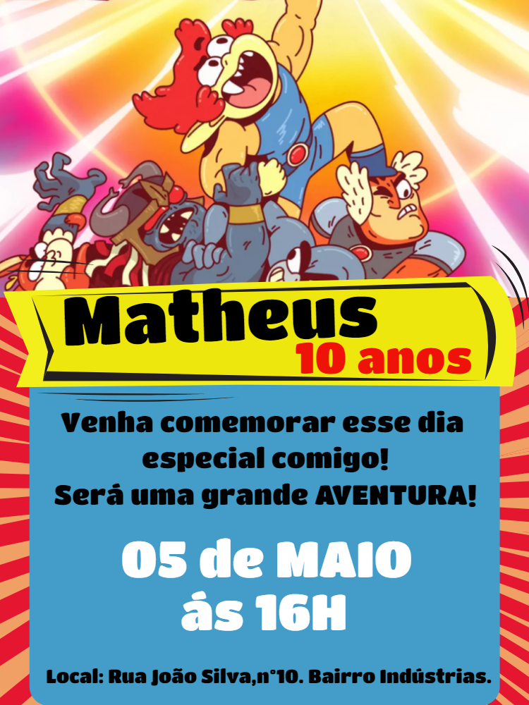 Convite de Aniversário Thundercats Roar para Editar Online Convite de Aniversário Thundercats Roar para Editar Online