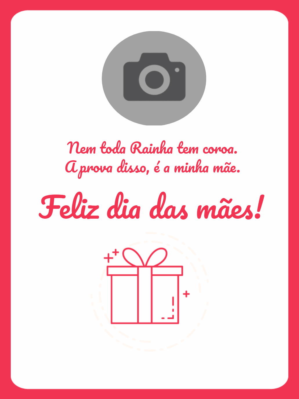 Cartão de Dia das Mães com Foto para Editar Online Cartão de Dia das Mães com Foto para Editar Online