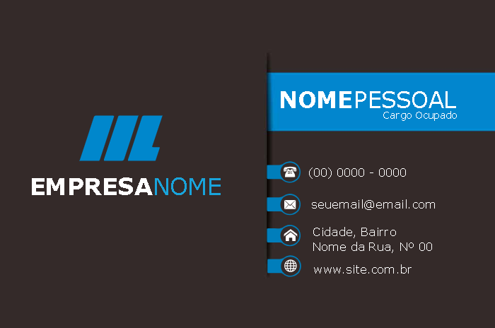 Cartão de Visita Abstrato e Moderno para Editar Online