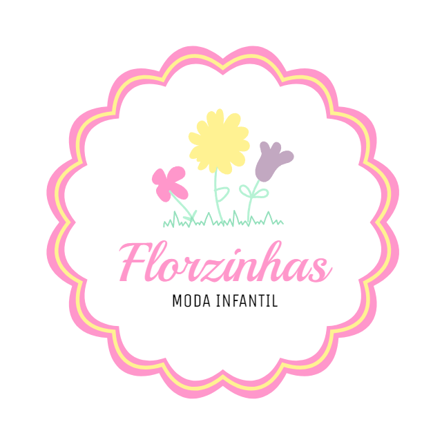 Logo Editável para Loja Infantil com Flores para Criar Online Logo Editável para Loja Infantil com Flores para Criar Online