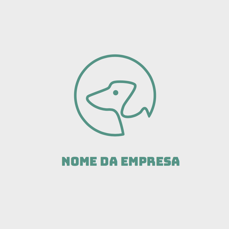 Logo Pet Shop com Cachorro Minimalista para Editar Online Logo Pet Shop com Cachorro Minimalista para Editar Online