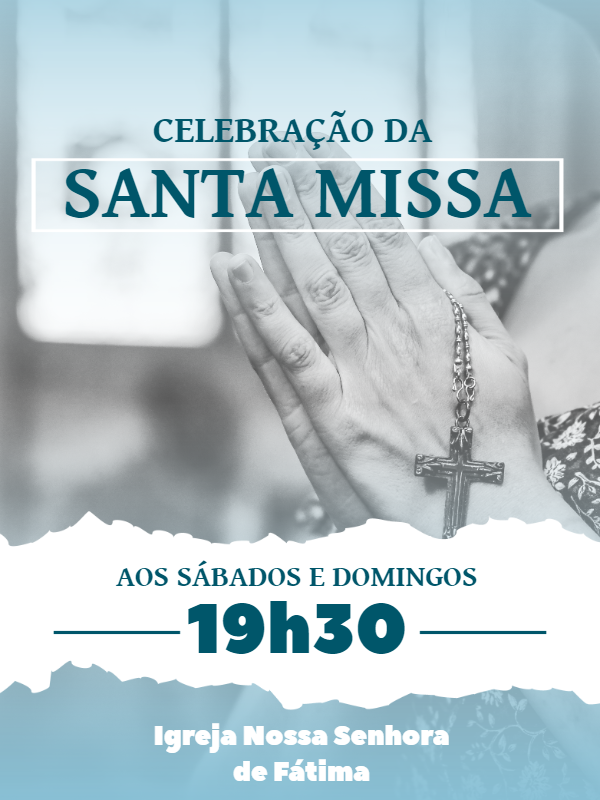 Folheto para Santa Missa Religioso para Editar Online Folheto para Santa Missa Religioso para Editar Online