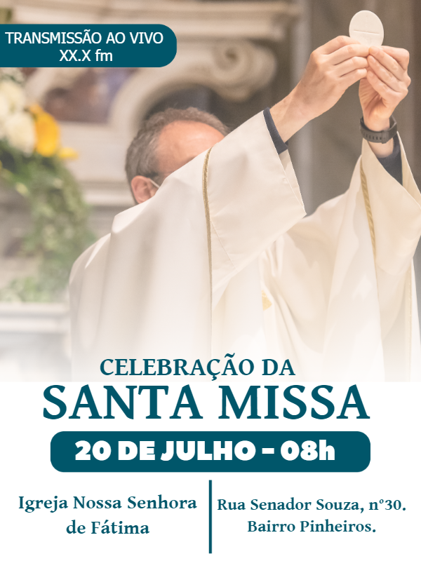 Cartaz para Santa Missa: Edite Online Facilmente Cartaz para Santa Missa: Edite Online Facilmente